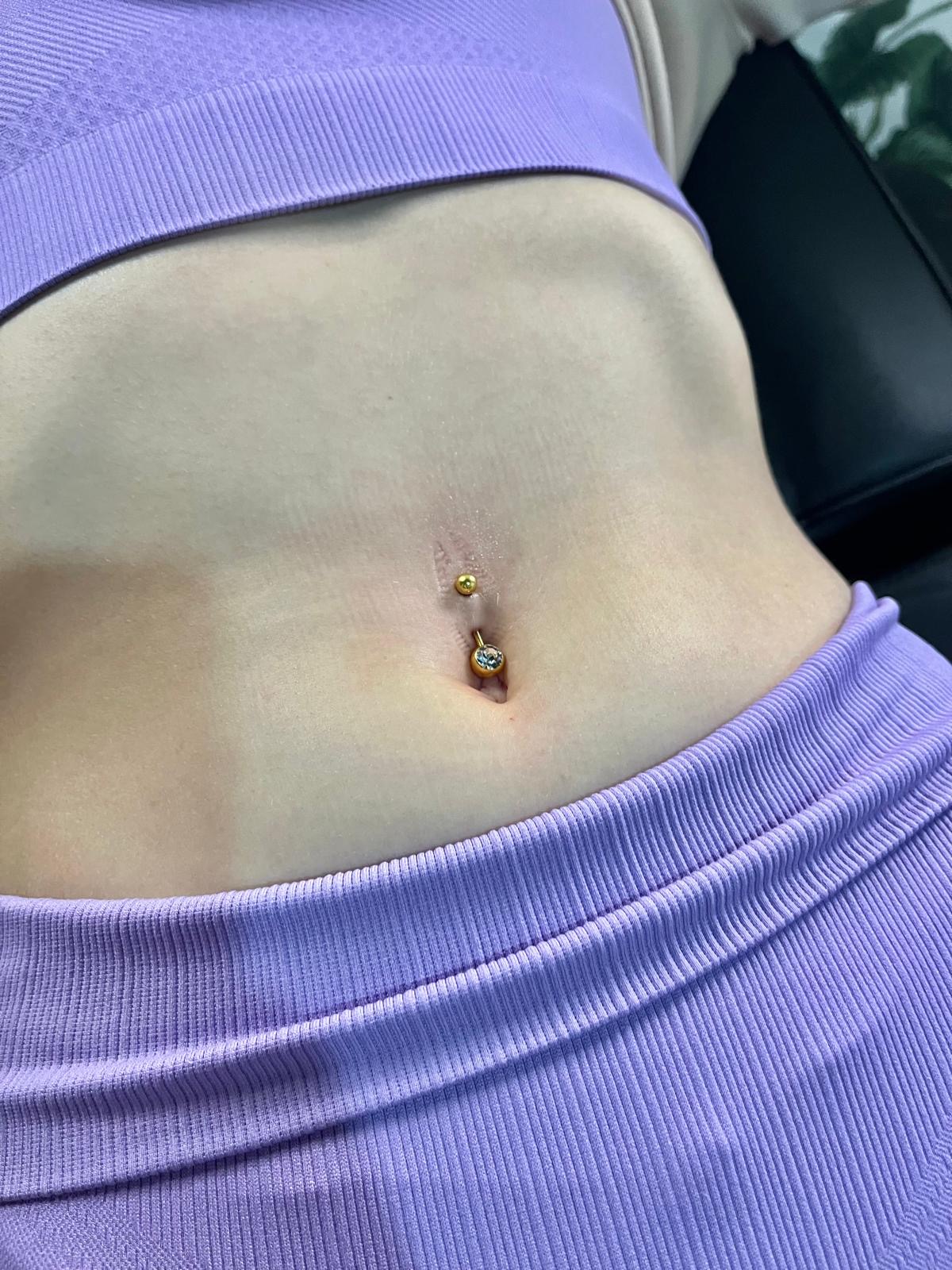 Bauchnabel-Piercing Ergebnis